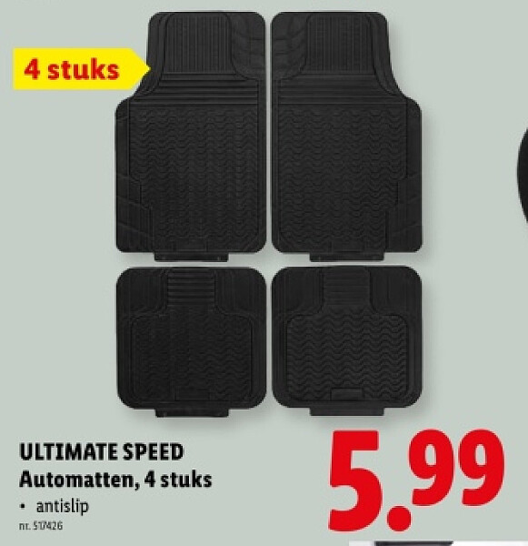 Automatten, 4 stuks