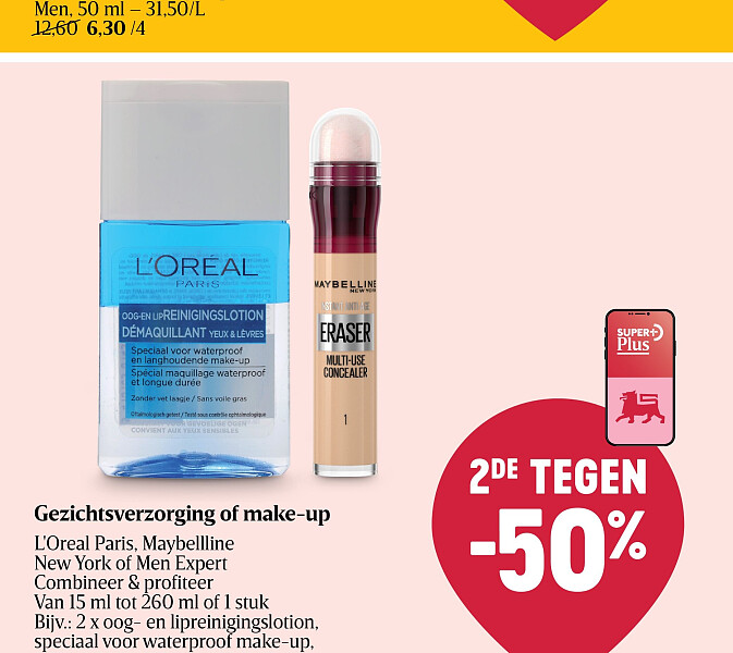 Gezichtsverzorging of make-up