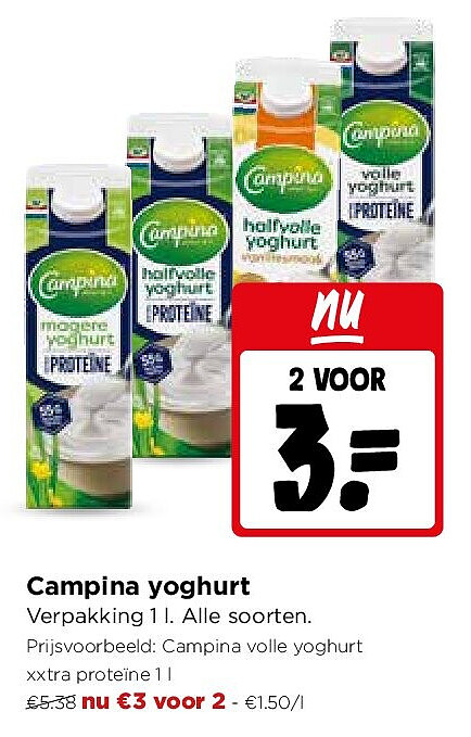 Campina yoghurt