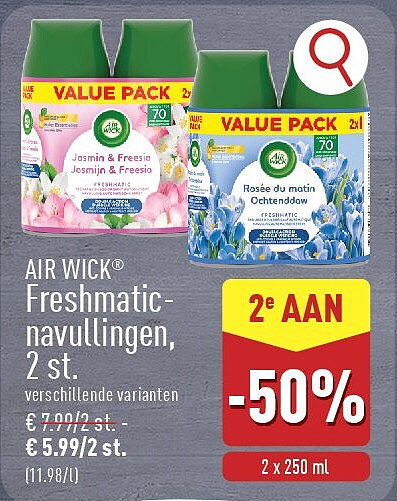 Freshmaticnavullingen, 2st.