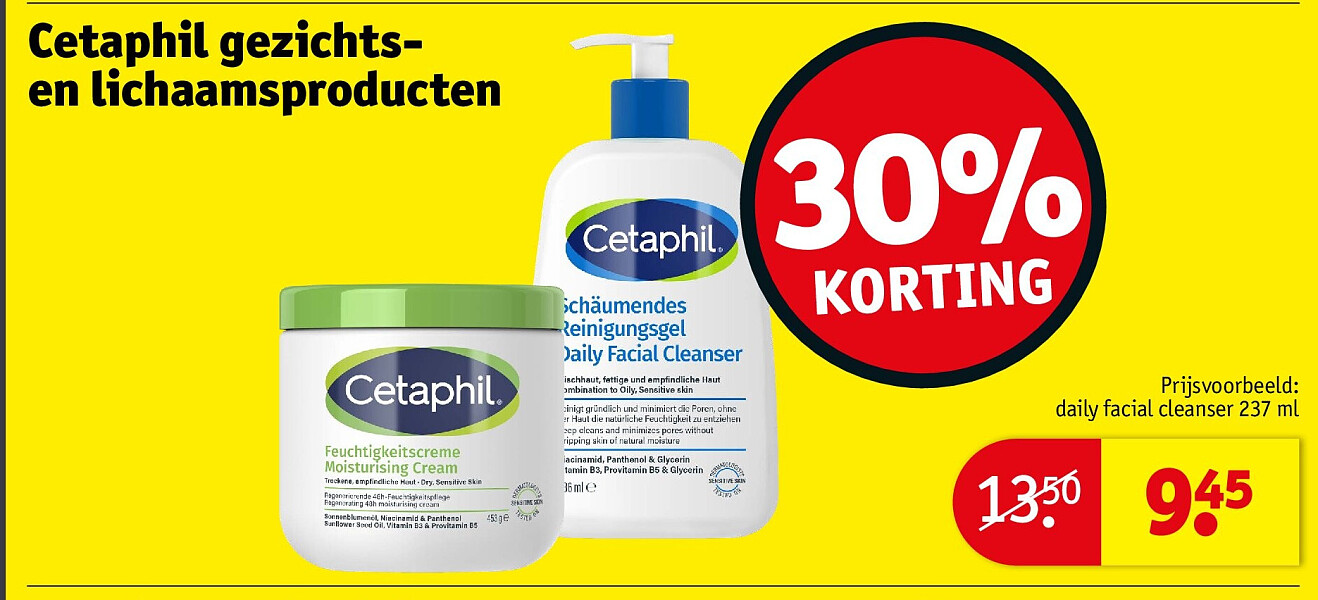 Cetaphil gezichtsen lichaamsproducten