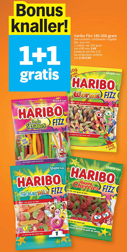 Haribo F!zz 180-200 gram