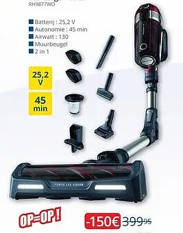 Steelstofzuiger balai RH9877WO