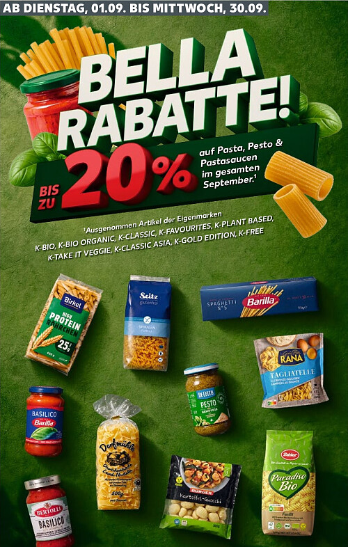 Pasta, Pesto & Pastasaucen