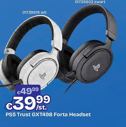 PS5 Trust GXT498 Forta Headset zwart