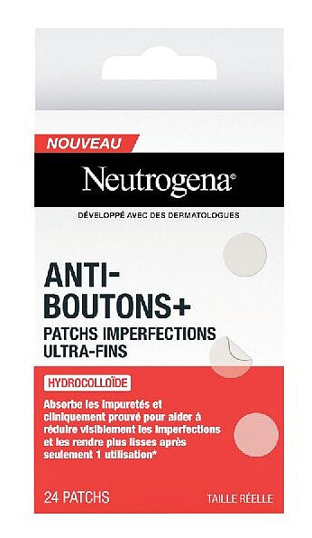 Neutrogena Anti-Boutons+ patches imperfections ultra-fins, 24 patches