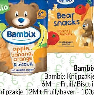 Bambix knijpzakje en snack
