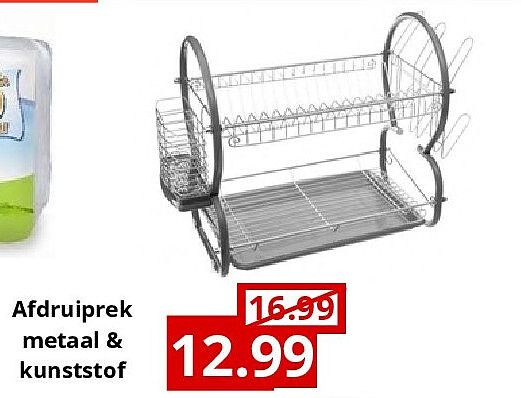 Afdruiprek metaal & kunststof