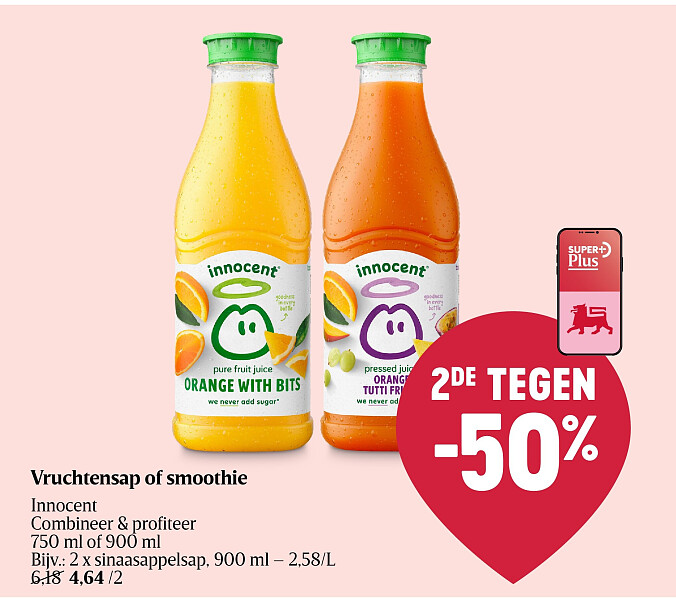 Vruchtensap of smoothie