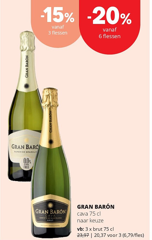 GRAN BARÓN brut 75 cl
