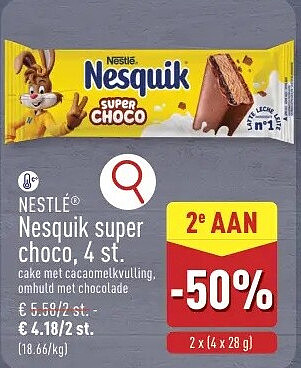 Nesquik super choco, 4st.