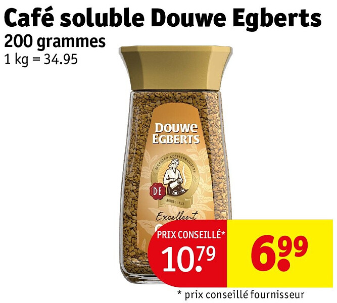 Café soluble Douwe Egberts 200 grammes