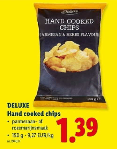 Hand cooked chips