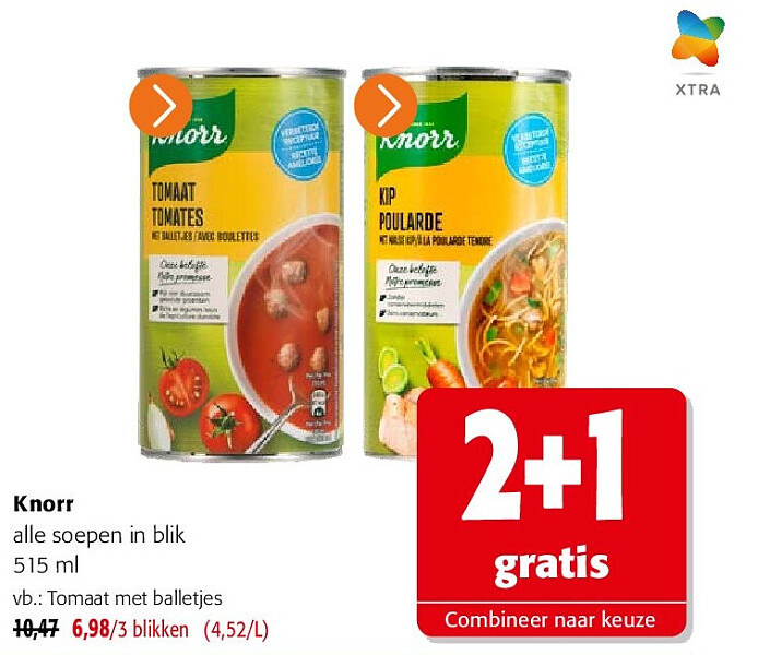 Knorr alle soepen in blik 515 ml