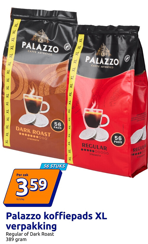 Palazzo koffiepads XL verpakking