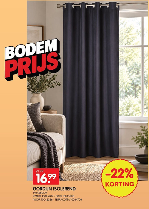 GORDIJN ISOLEREND