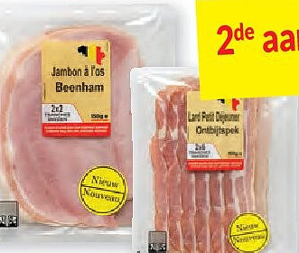Vleeswaren in pak dubbele laag