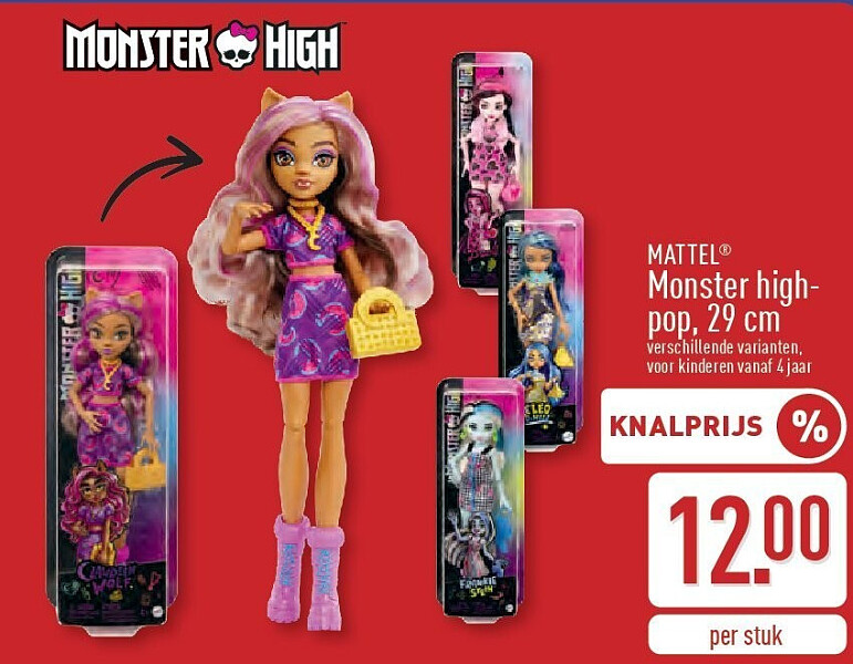 MATTEL® Monster high- pop, 29cm