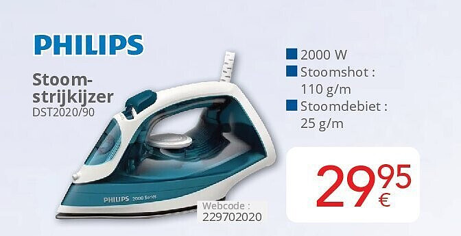 Philips Stoomstrijkijzer DST2020/90