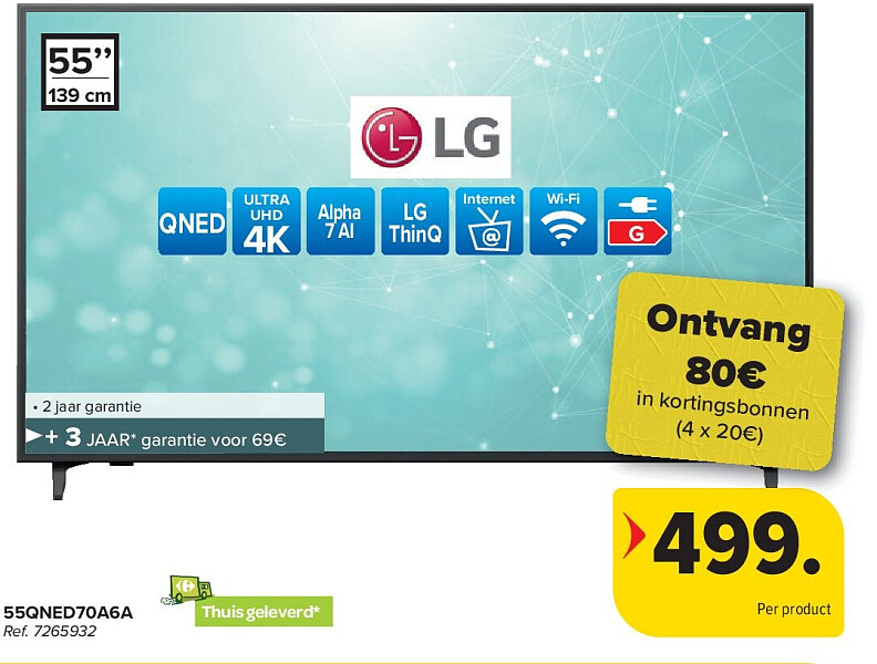 Lg ULTRA UHD 4K 55QNED70A6A Tv