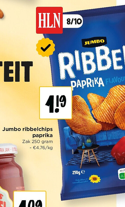 Jumbo ribbelchips paprika