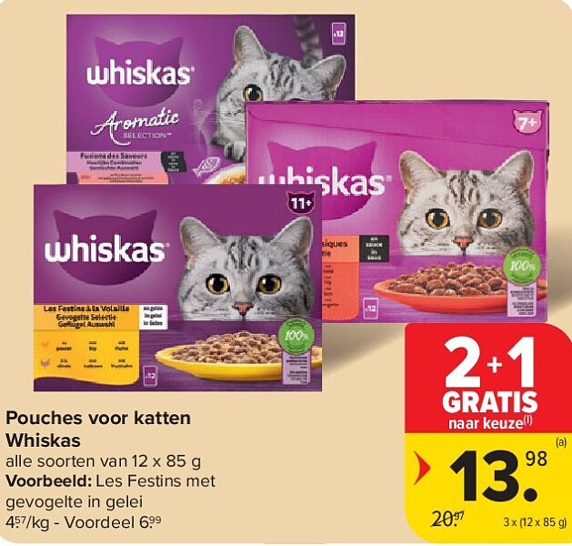 Pouches voor katten Whiskas