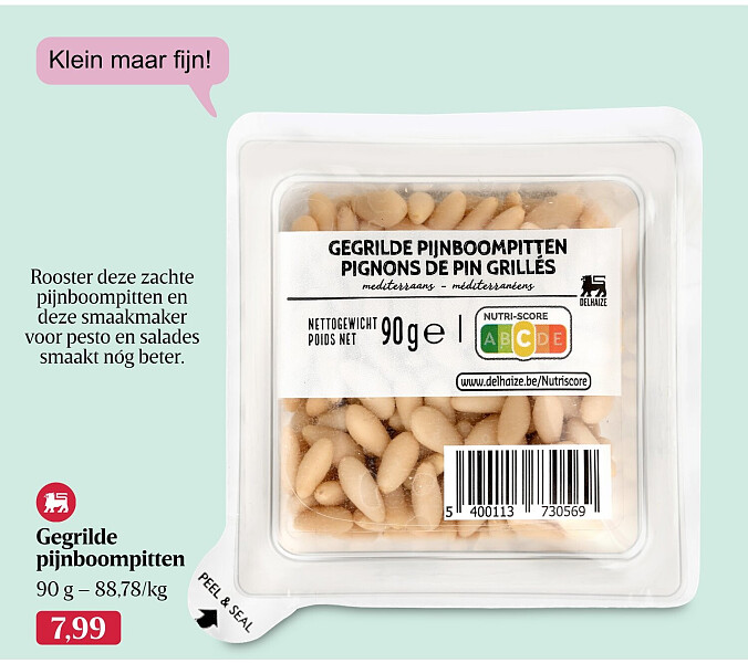 Gegrilde pijnboompitten