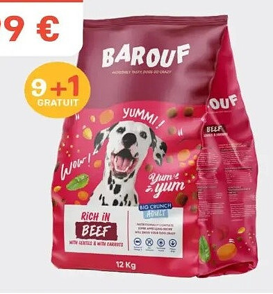 Croquettes Adulte Boeuf - 12kg
