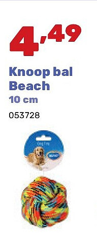Knoop bal Beach 10 cm