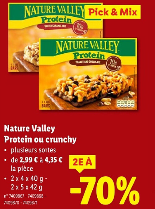 Protein ou crunchy