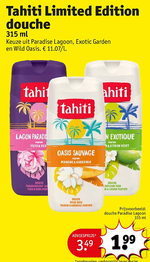 Tahiti Limited Edition douche