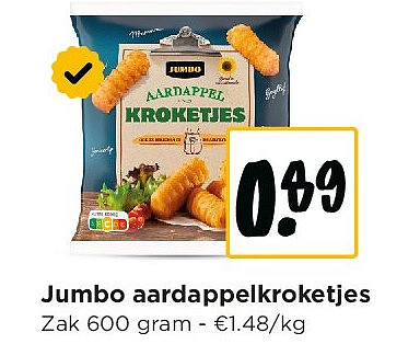 Jumbo aardappelkroketjes