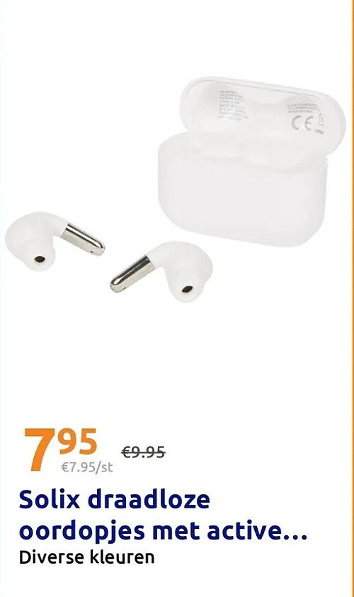 Solix draadloze oordopjes met active noise cancelling