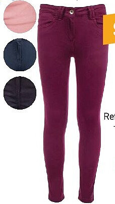 Pantalon fille slim fit