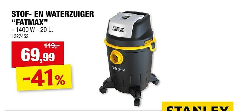 STOF- EN WATERZUIGER “FATMAX”