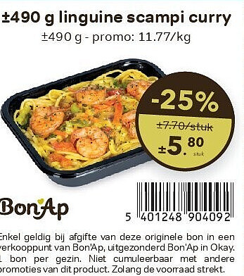 linguine scampi curry