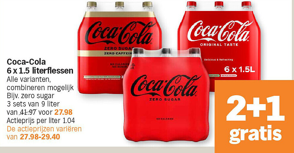 Coca-Cola 6 x 1.5 literflessen