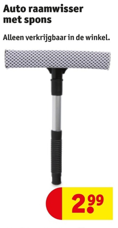 Auto raamwisser met spons