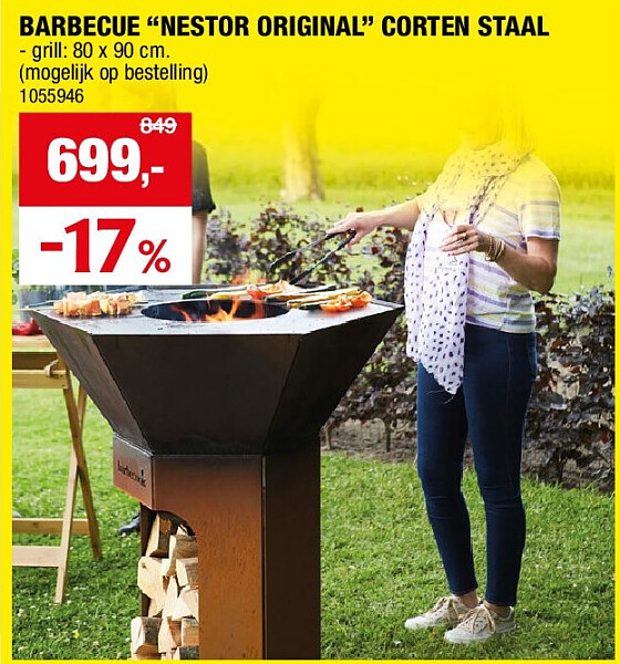BARBECUE “NESTOR ORIGINAL” CORTEN STAAL
