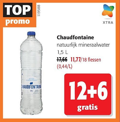 Chaudfontaine natuurlijk mineraalwater 1,5 L