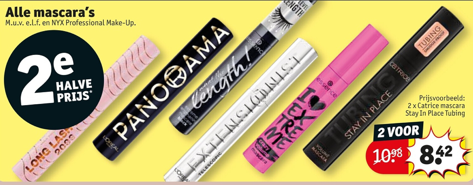 2 x Catrice mascara Stay In Place Tubing