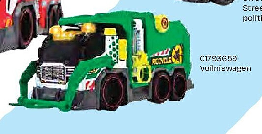 Voertuig met licht en geluid Vuilniswagen