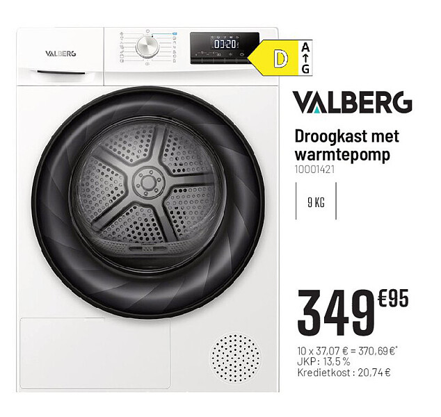 Valberg Droogkast met warmtepomp