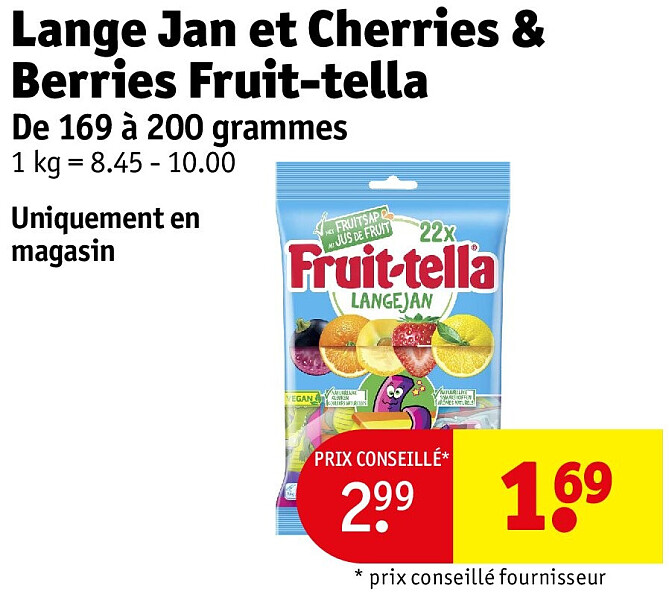 Lange Jan et Cherries & Berries Fruit-tella