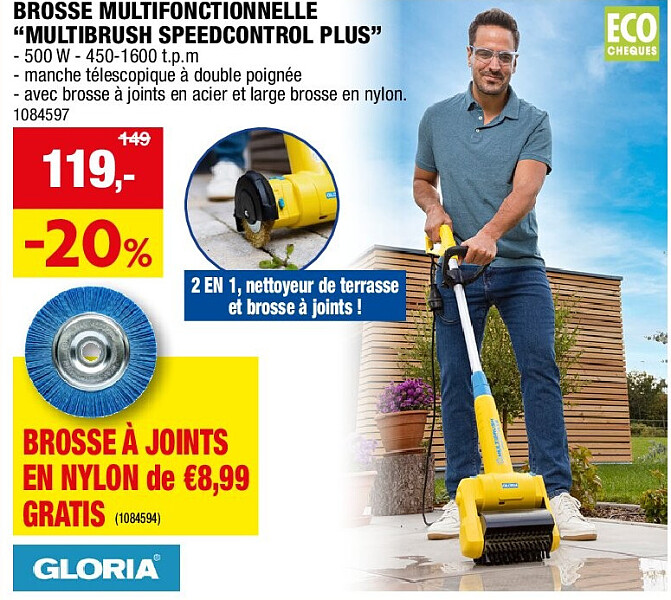 BROSSE MULTIFONCTIONNELLE “MULTIBRUSH SPEEDCONTROL PLUS”