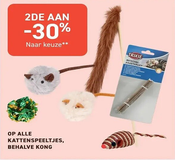 Kattenspeeltjes, behalve Kong