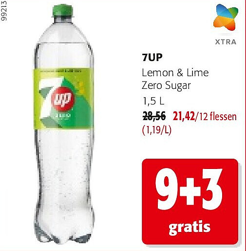 7UP Lemon & Lime Zero Sugar 1,5 L