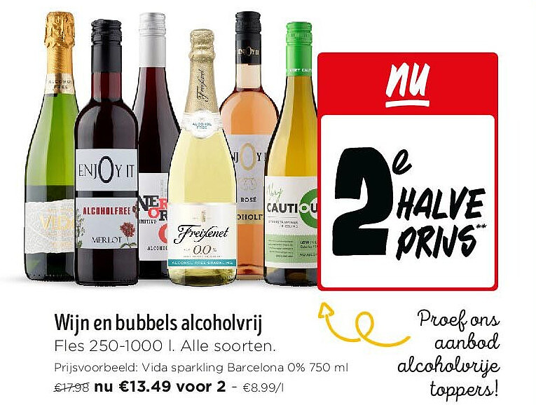 Wijn en bubbels alcoholvrij