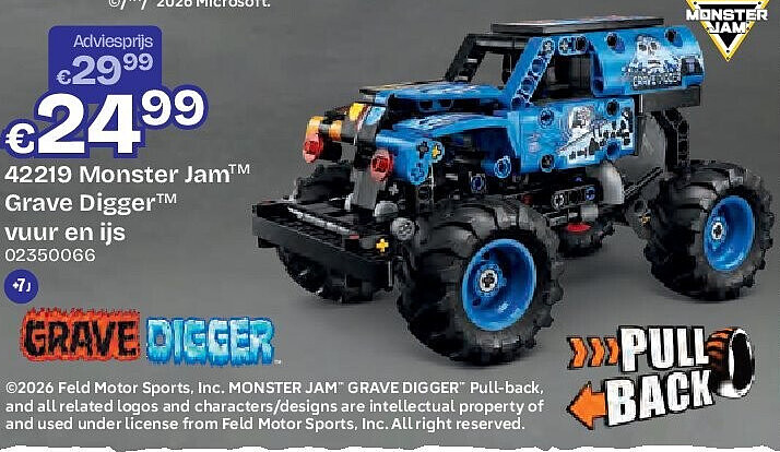 42219 Monster JamTM Grave DiggerTM vuur en ijs