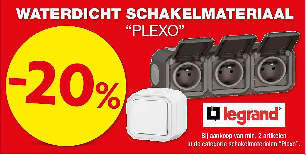 WATERDICHT SCHAKELMATERIAAL “PLEXO”